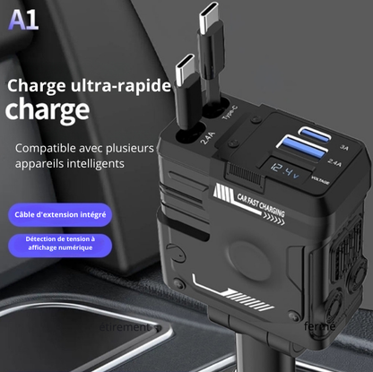 Le Chargeur de voiture super rapide multiports