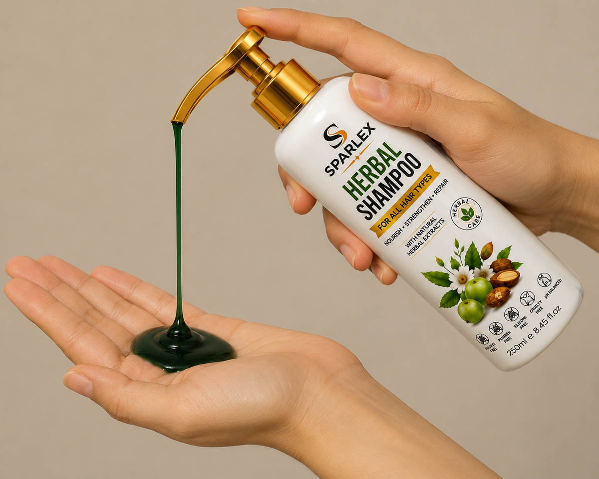 SPARLEX Herbal Hair Treatment Set | Shampoo + Hair Oil + Hair Serum