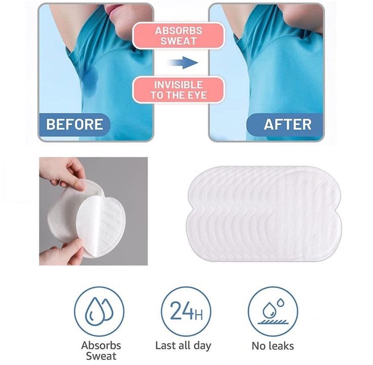 Sweat Pads Pack Of 6 Pairs